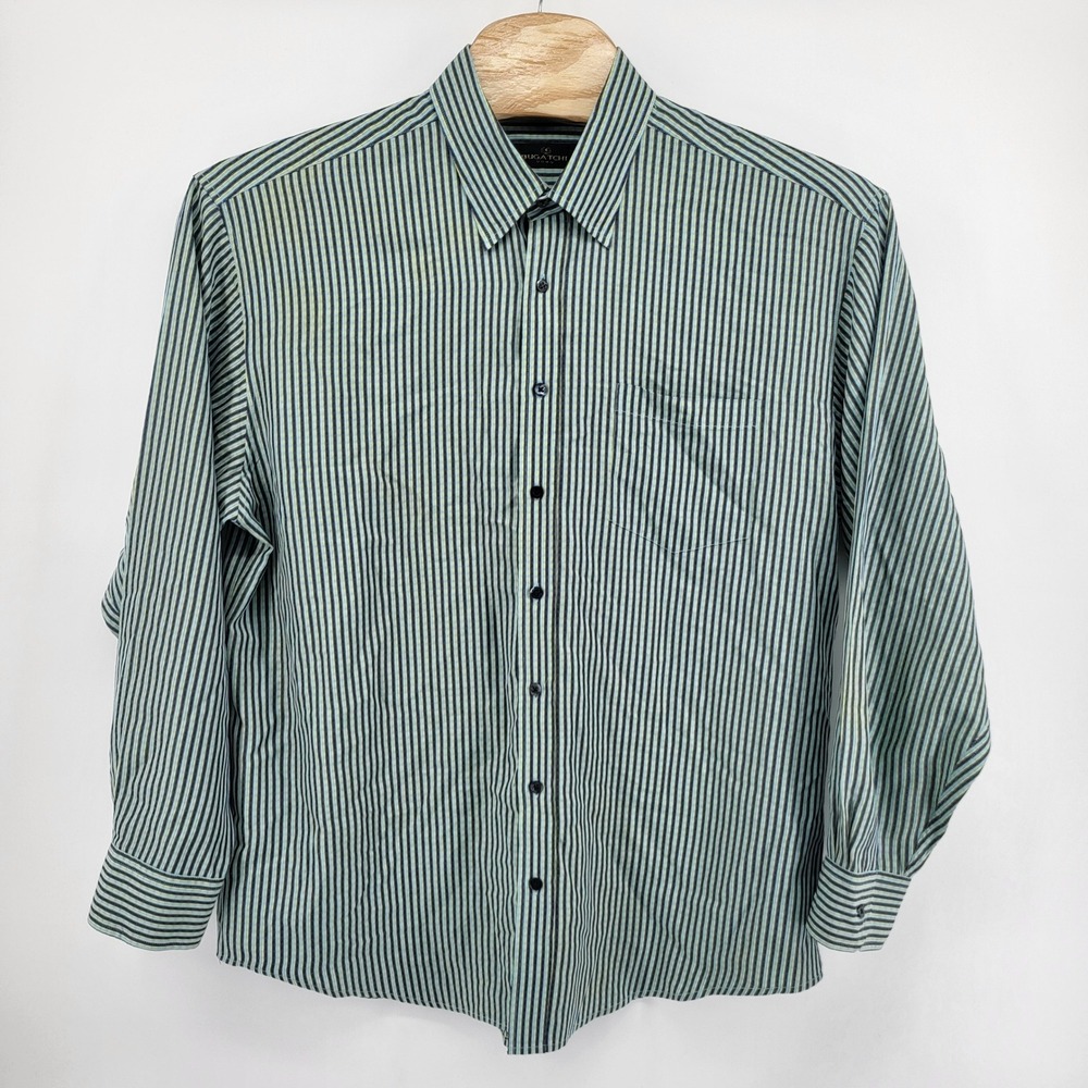 Bugatchi Men's Size XXL 2XL Striped Dress Shirt Long Sleeve Button Up Casual S - Picture 2 of 9